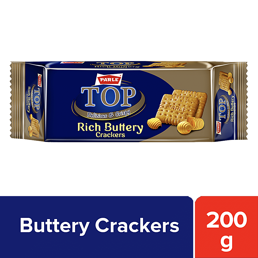 Parle Top Rich Buttery Crackers, 200 G Pouch