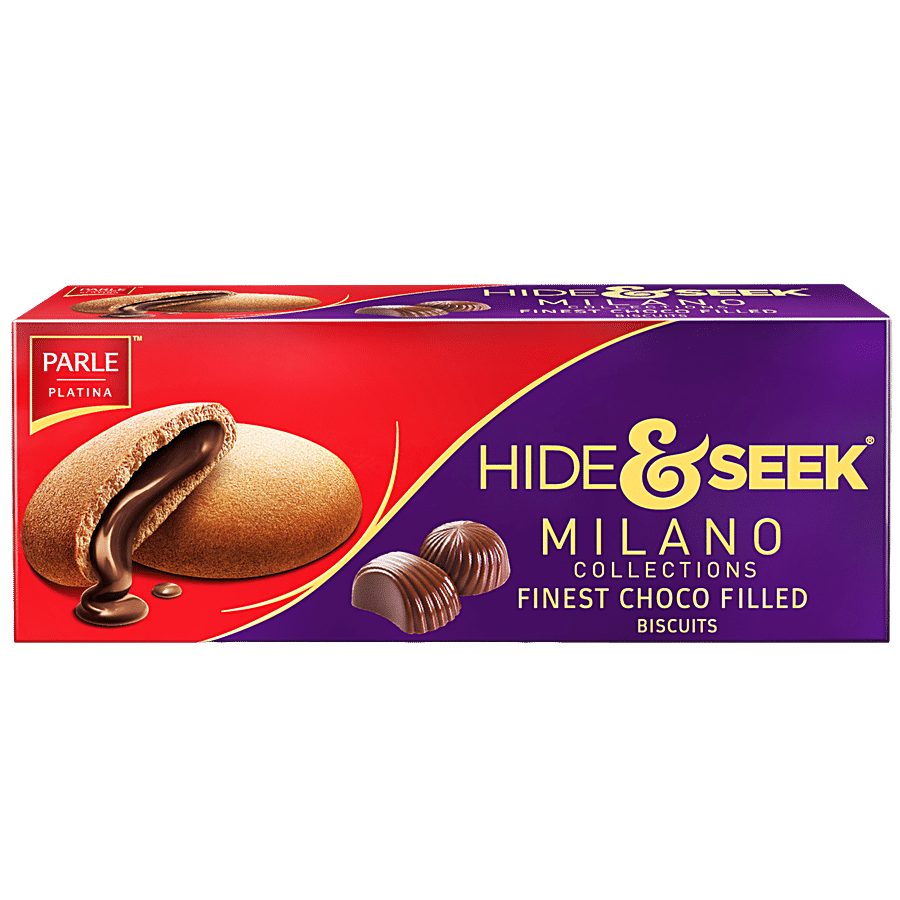 Parle Platina Hide N Seek Milano Collections Finest Choco Filled Biscuits - 75 G