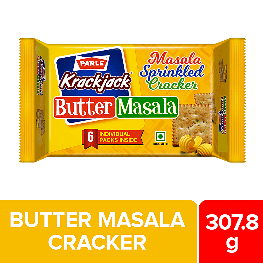 Parle Krackjack Butter Masala Biscuits, 307.8 G