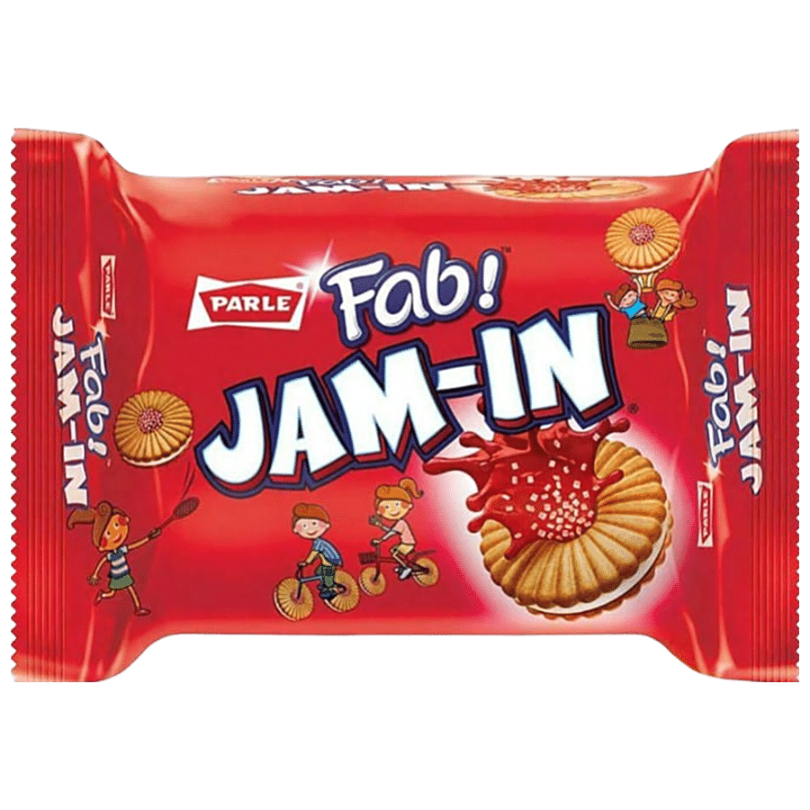 Parle Fab! Jam - In Cream Biscuits, 150 G Pouch