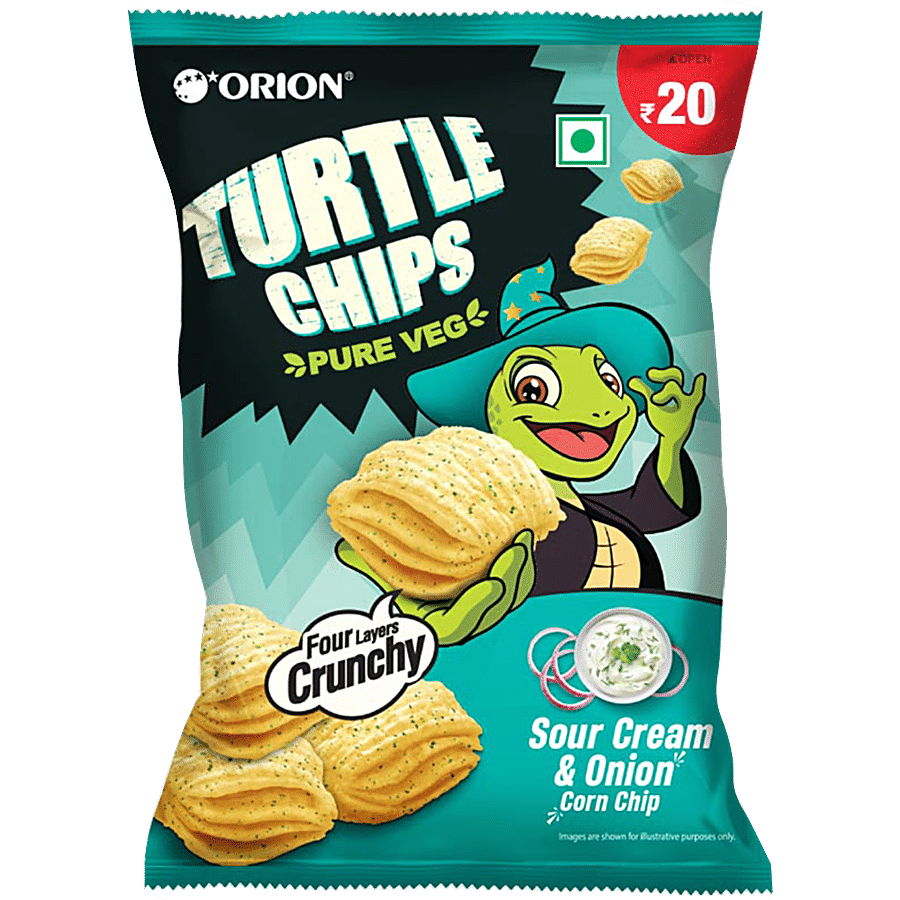 Orion Sour Cream & Onion Corn Turtle Chips, 35 G