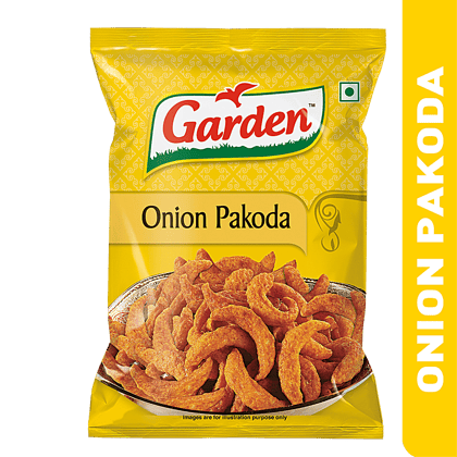 Garden Original Onion Pakoda - Crunchy & Tasty, Teatime Snack, 140 G Pouch