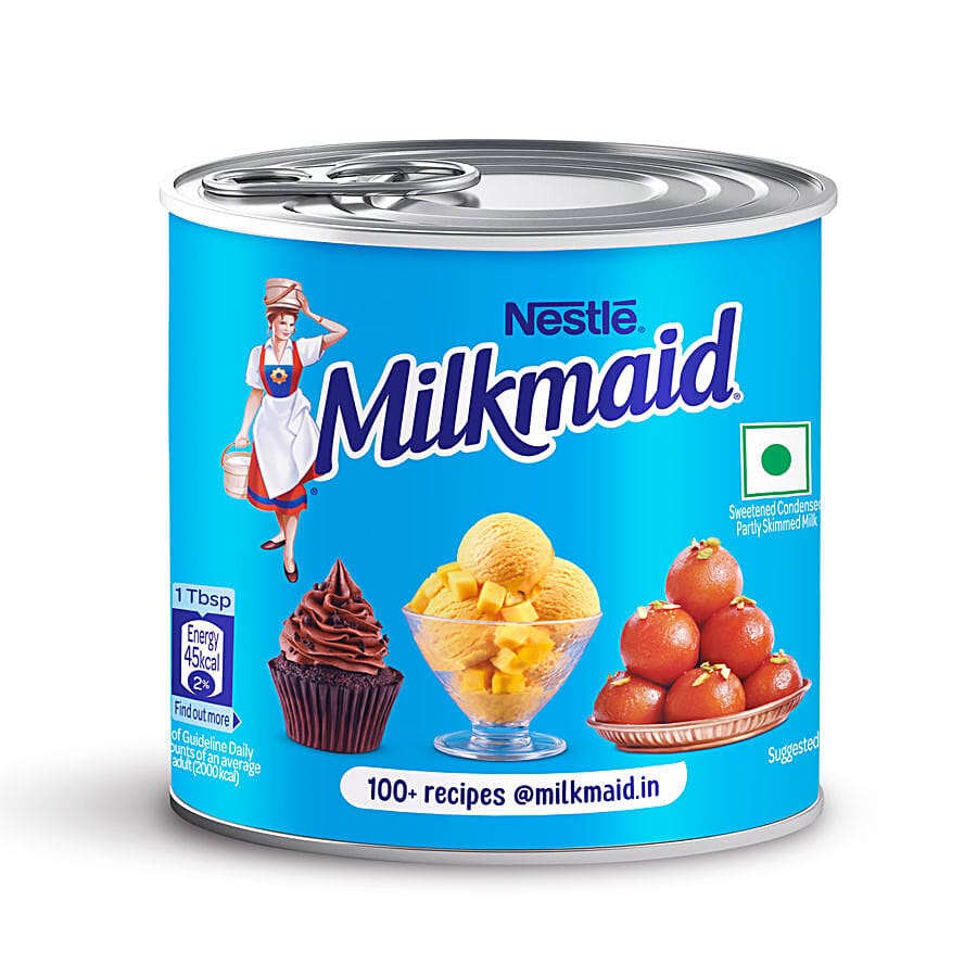 Nestle Milkmaid Partly Skimmed Sweetened Condensed Milk, 380 G Tin