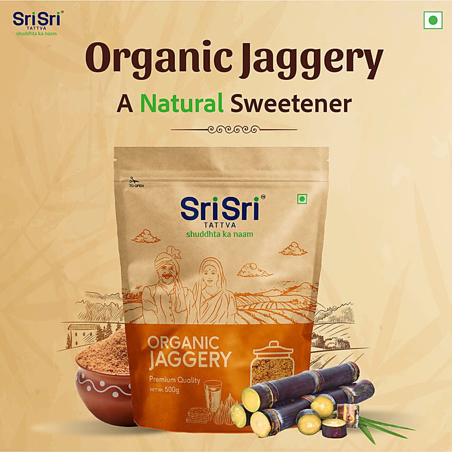 Sri Sri Tattva Organic Jaggery, 500 G