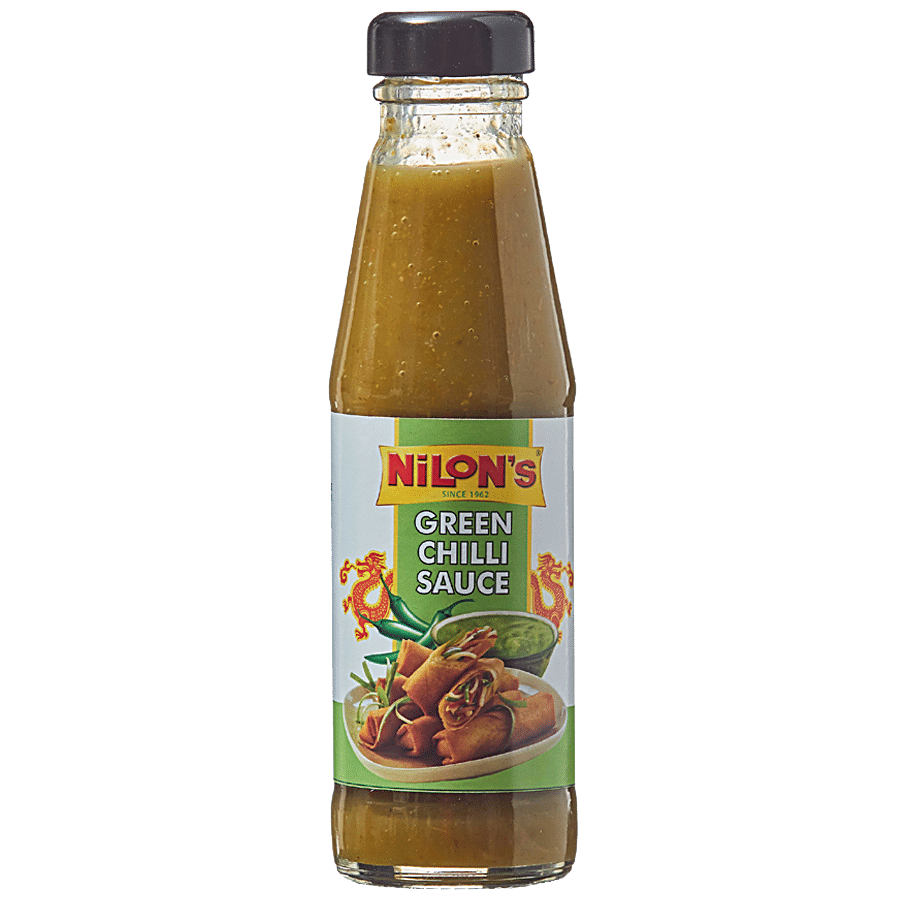 Nilon'S Green Chilli Sauce, 180 G Bottle