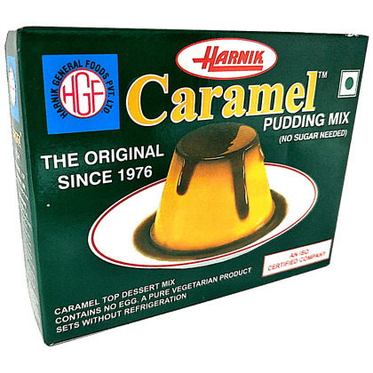 Harnik Pudding Mix - Caramel, 90 G Box