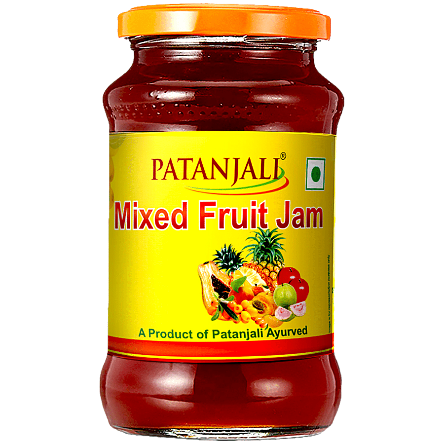 Patanjali Jam - Mixed Fruit, 500 G Bottle