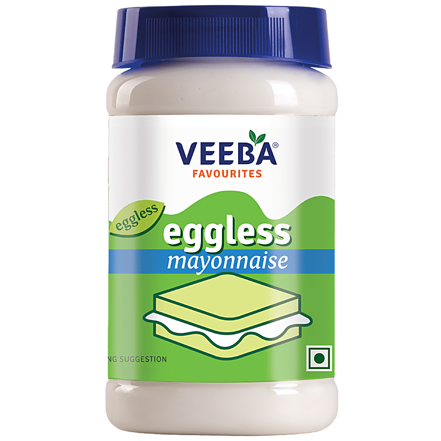 Veeba Mayonnaise - Eggless, Light & Creamy, 475 G Pet Bottle