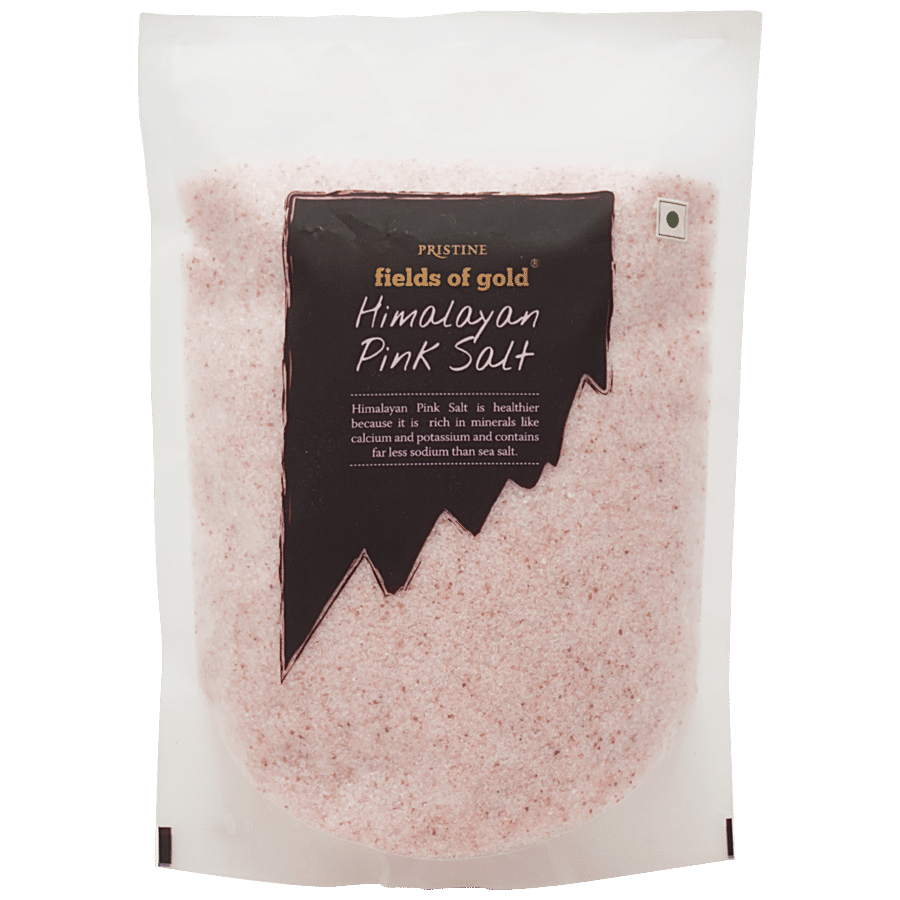 Pristine Fields Of Gold Himalayan Pink Salt/Uppu, 1 Kg Pouch