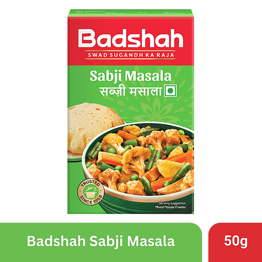 Badshah Sabji Masala, 50 G Carton