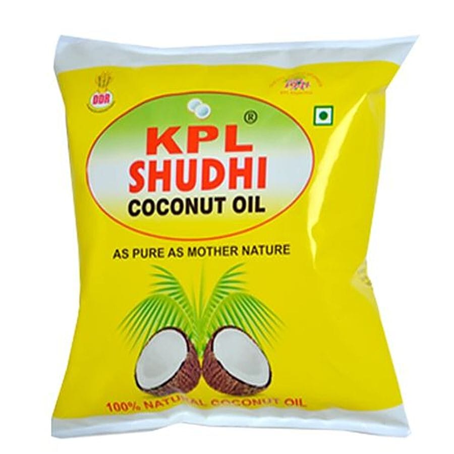 Kpl Shudhi Coconut Oil, 500 Ml Pouch