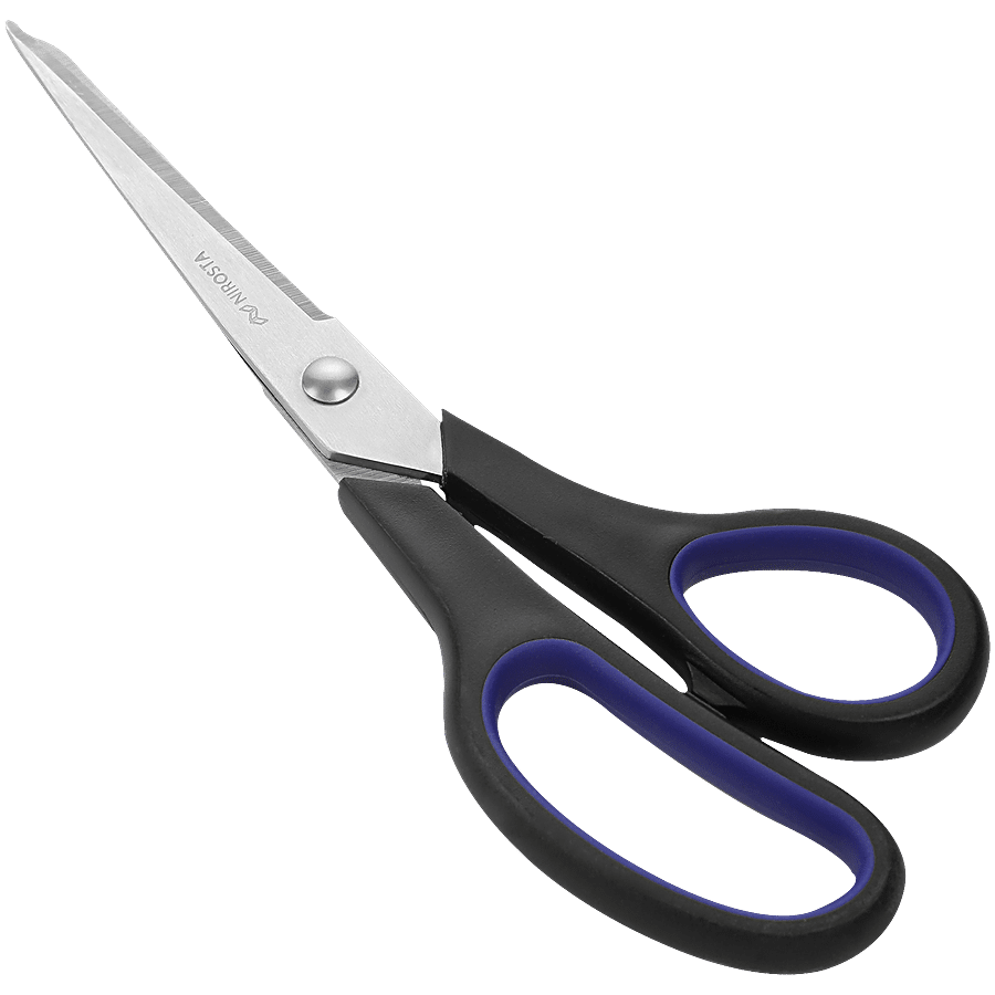Fackelmann Nirosta Stainless Steel Universal Scissors - Soft Comfort Grip Handle, 1 Pc