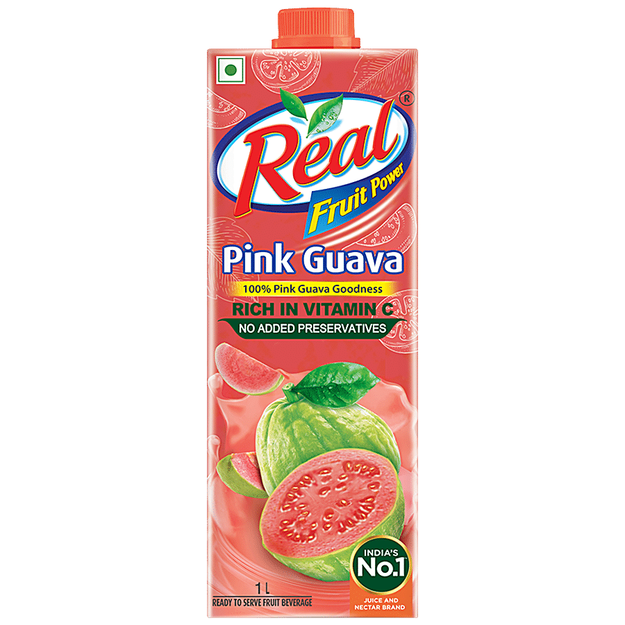 Real Fruit Power, Pink Guava, 1 L