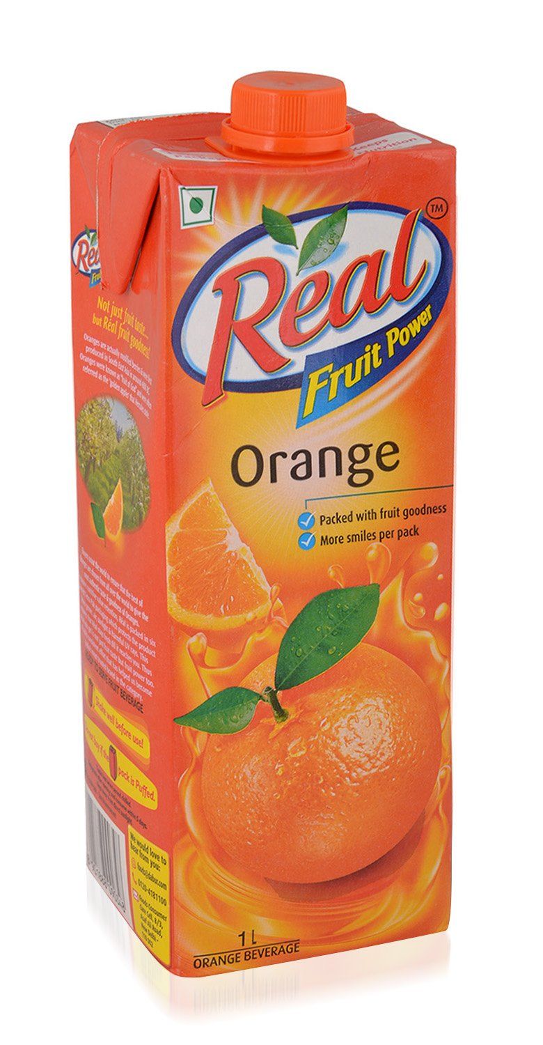 Real Fruit Juice, Orange, 1L Pack