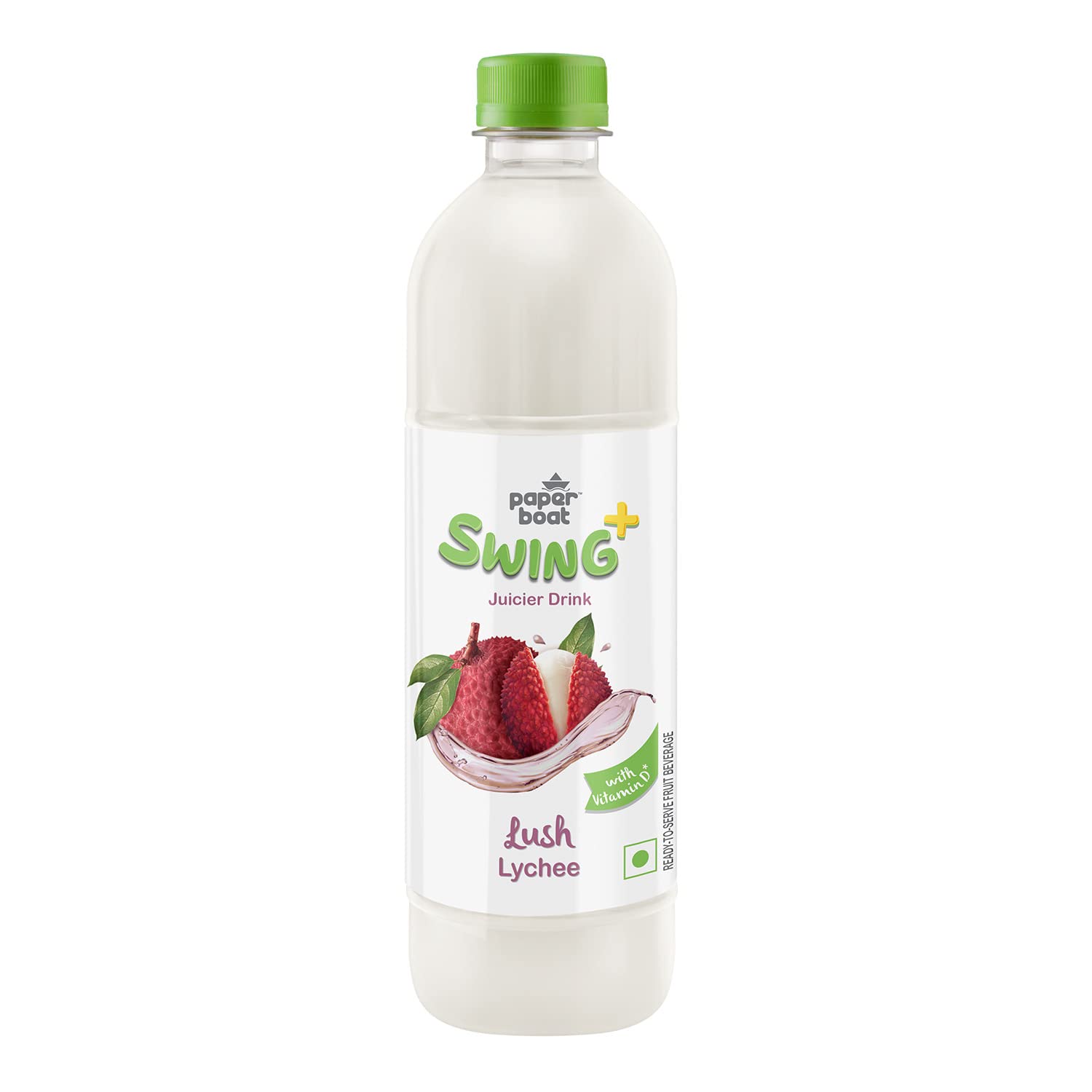 Paper Boat Swing Lush Lychee Juice, Litchi Drink Enriched With Vitamin D, No Gos, 600 Ml