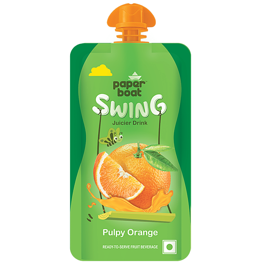 Paper Boat Swing Juicier Drink, Pulpy Orange, 125 Ml