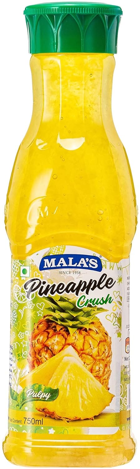 Mala's Crush, Pineapple, 750 Millilitre