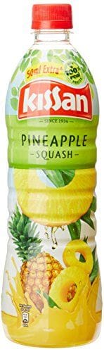 Kissan Pineapple Squash Bottle, 750Ml