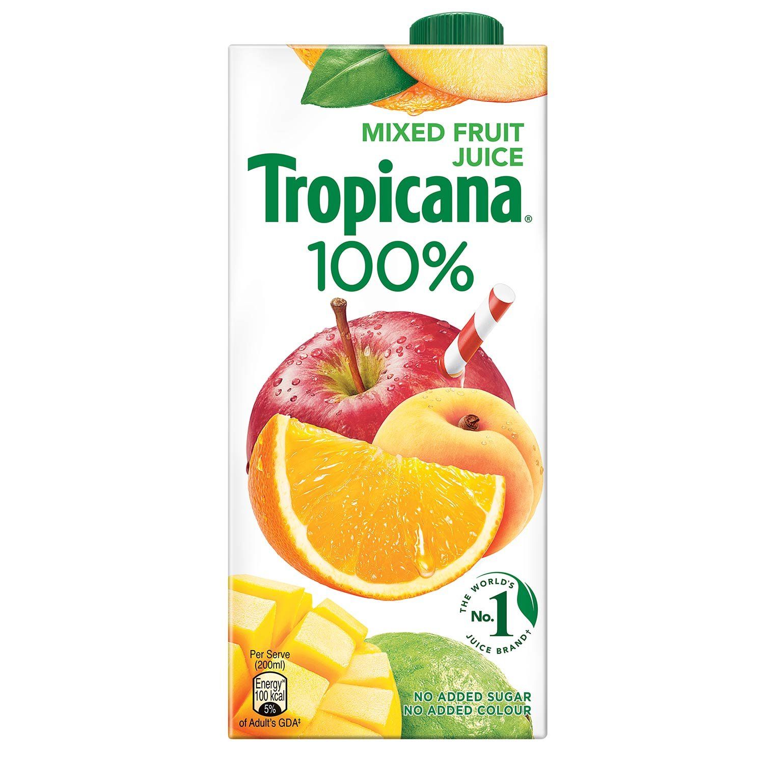 Tropicana Mixed Fruit 100% Juice, 1 Ltr