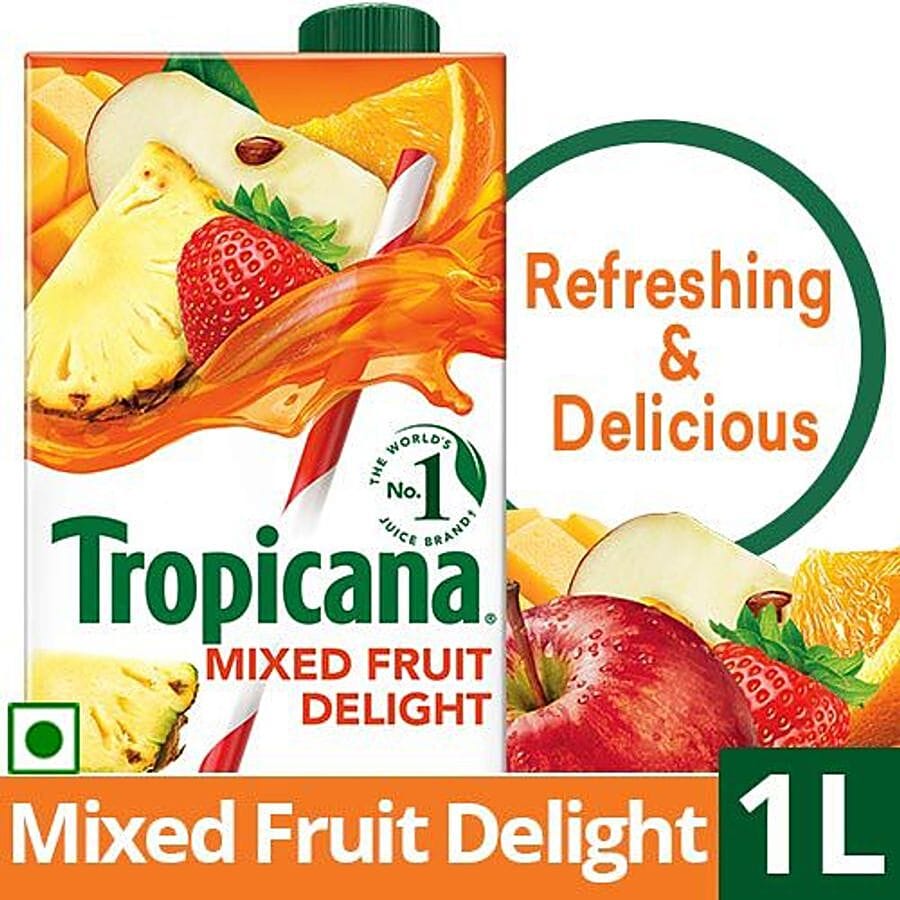 Tropicana Fruit Juice, Delight, Mixed Fruit, 1 L