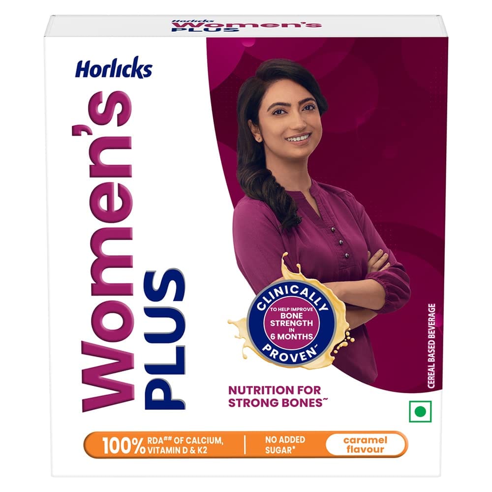 Horlicks Women's Plus Caramel Health Drink 200 G Refill Pack