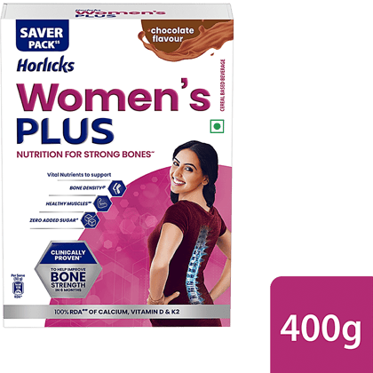 Horlicks Women's Plus, Chocolate, 400 G Carton
