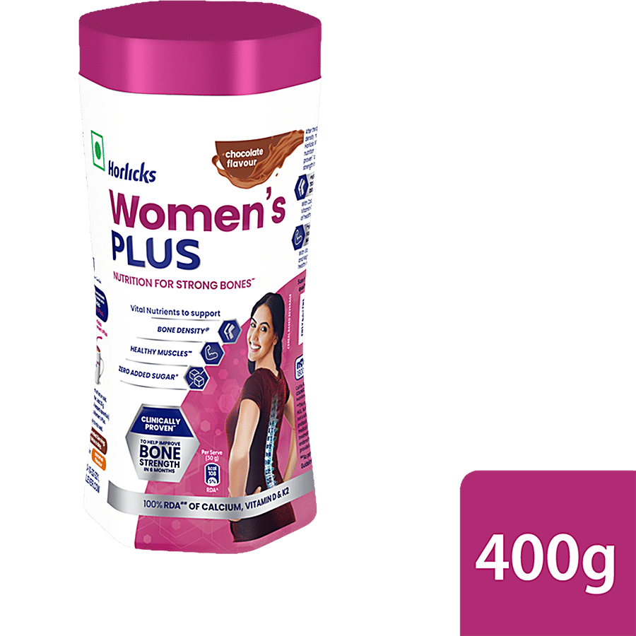 Horlicks Women's Plus, Chocolate, 400 G Jar