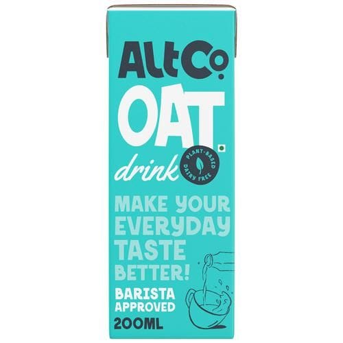 Alt Co Oat Drink, Plant Based, Dairy Free, Gluten Free, Guilt Free, Alternative To Whole Milk, 200 Ml