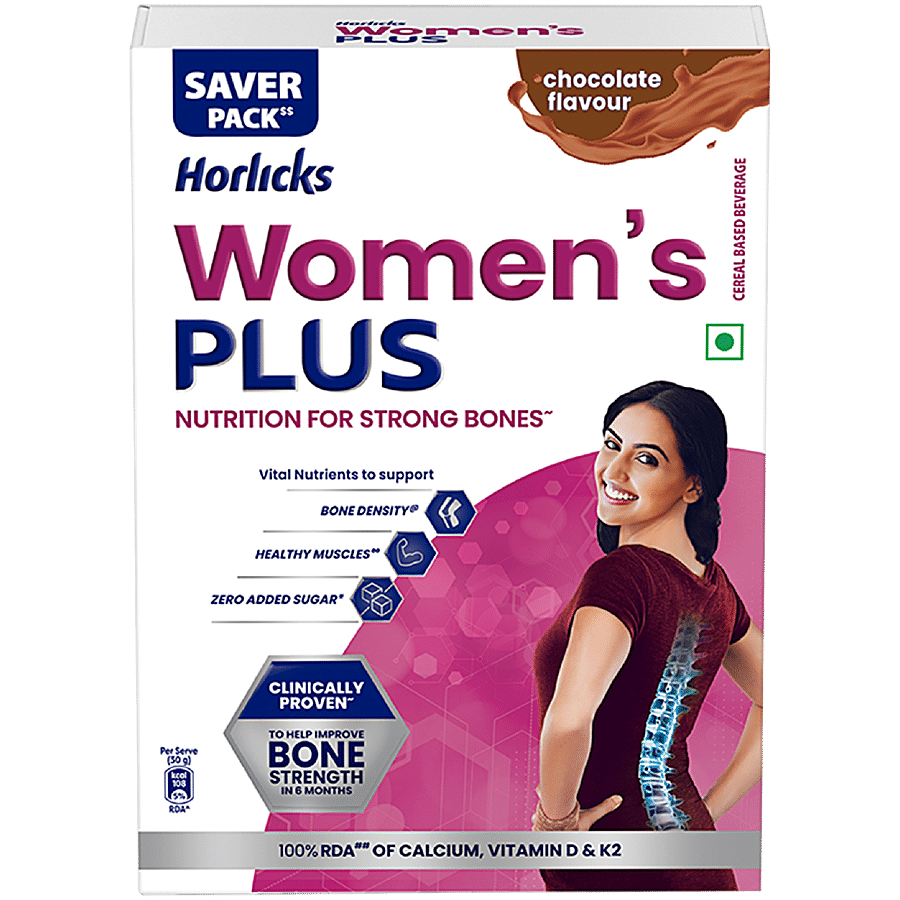 Horlicks Women's Plus, Chocolate, 400 G Carton