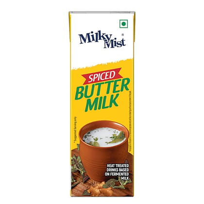 Milky Mist Spiced Butter Milk, Uht, Excellent Source Of Vitamins, Calcium, 200 Ml