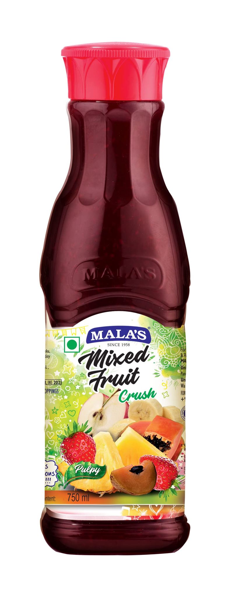 Mala's Mixfruit Crush, 750Ml, Brown, No Artificial Colors