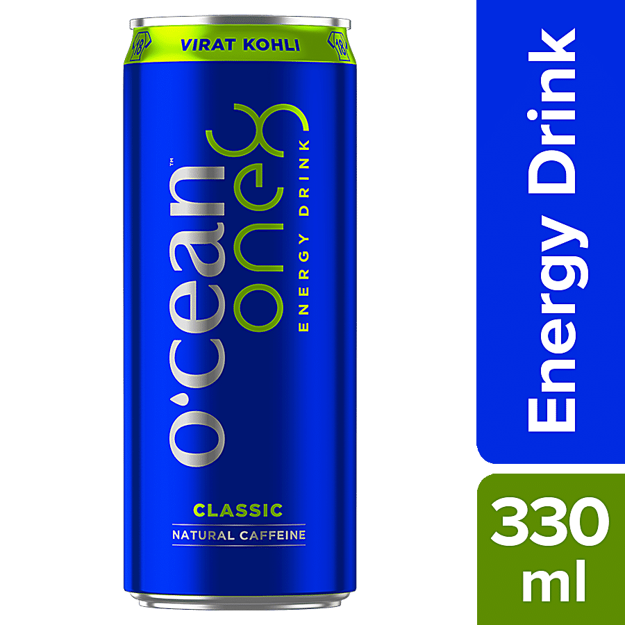 O'Cean Energy One8 Energy Drink, Classic Natural Caffeine, 330 Ml Can