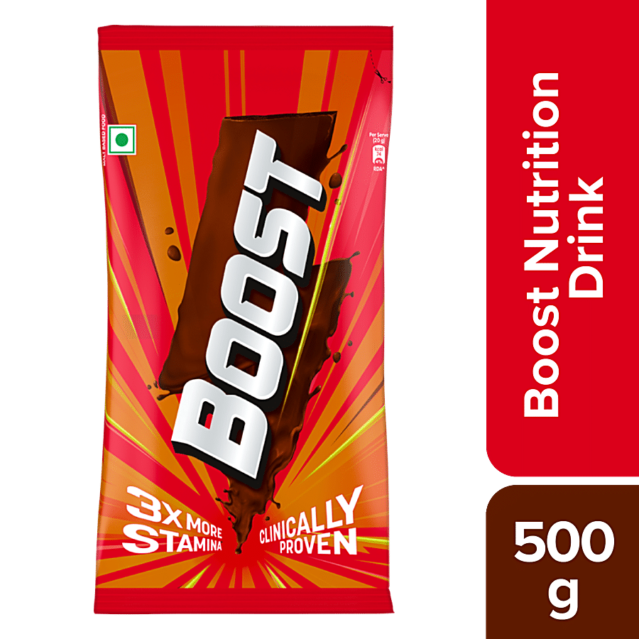 Boost Energy & Nutrition Drink, 500 G Pouch