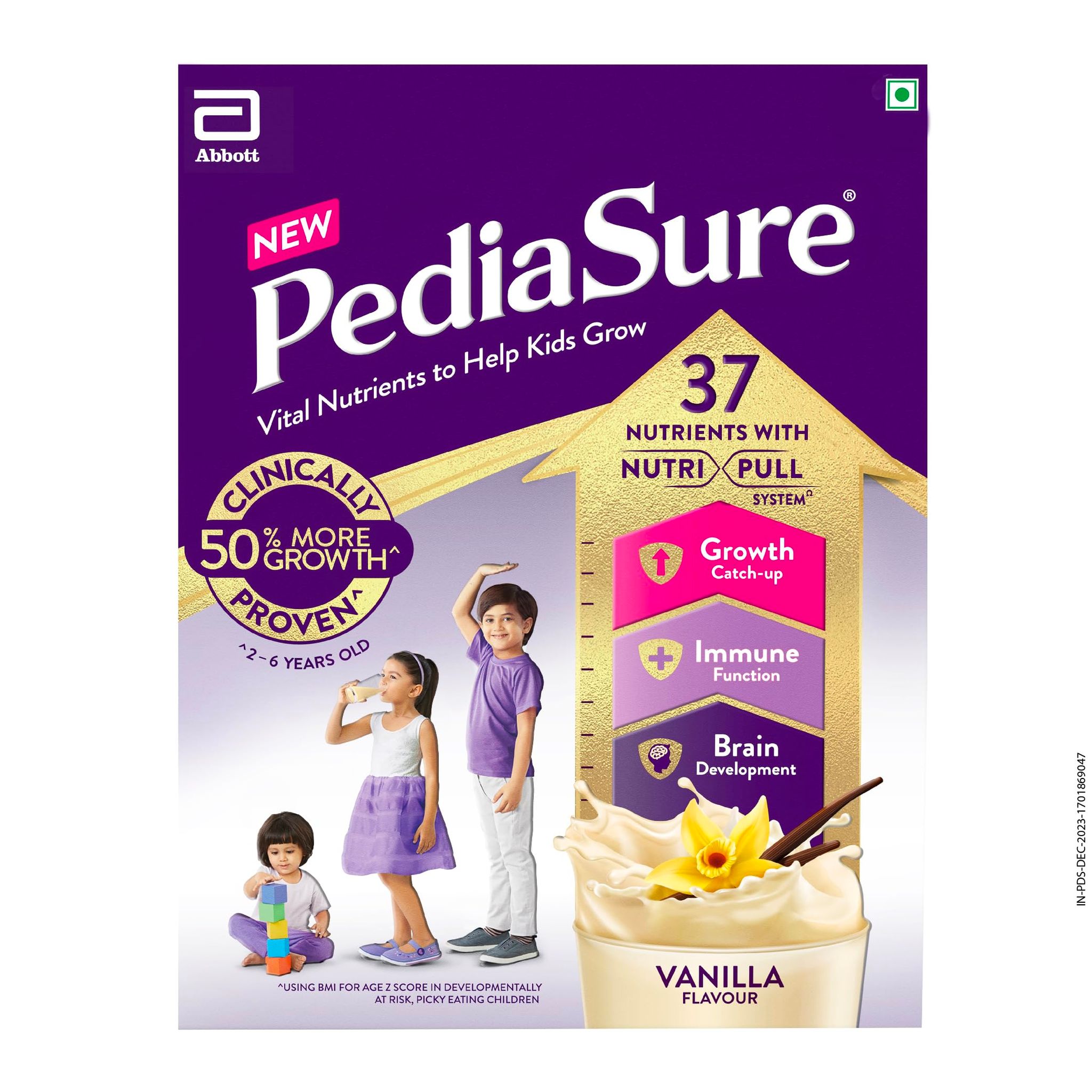 Pediasure Nutritional Drink Powder, 1Kg, Vanilla, Scientifically Designed Nutrition For Supporting Kids Growth