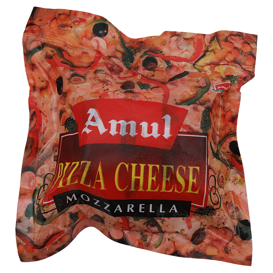 Amul Mozzarella Pizza Cheese Block, 200 G Pouch