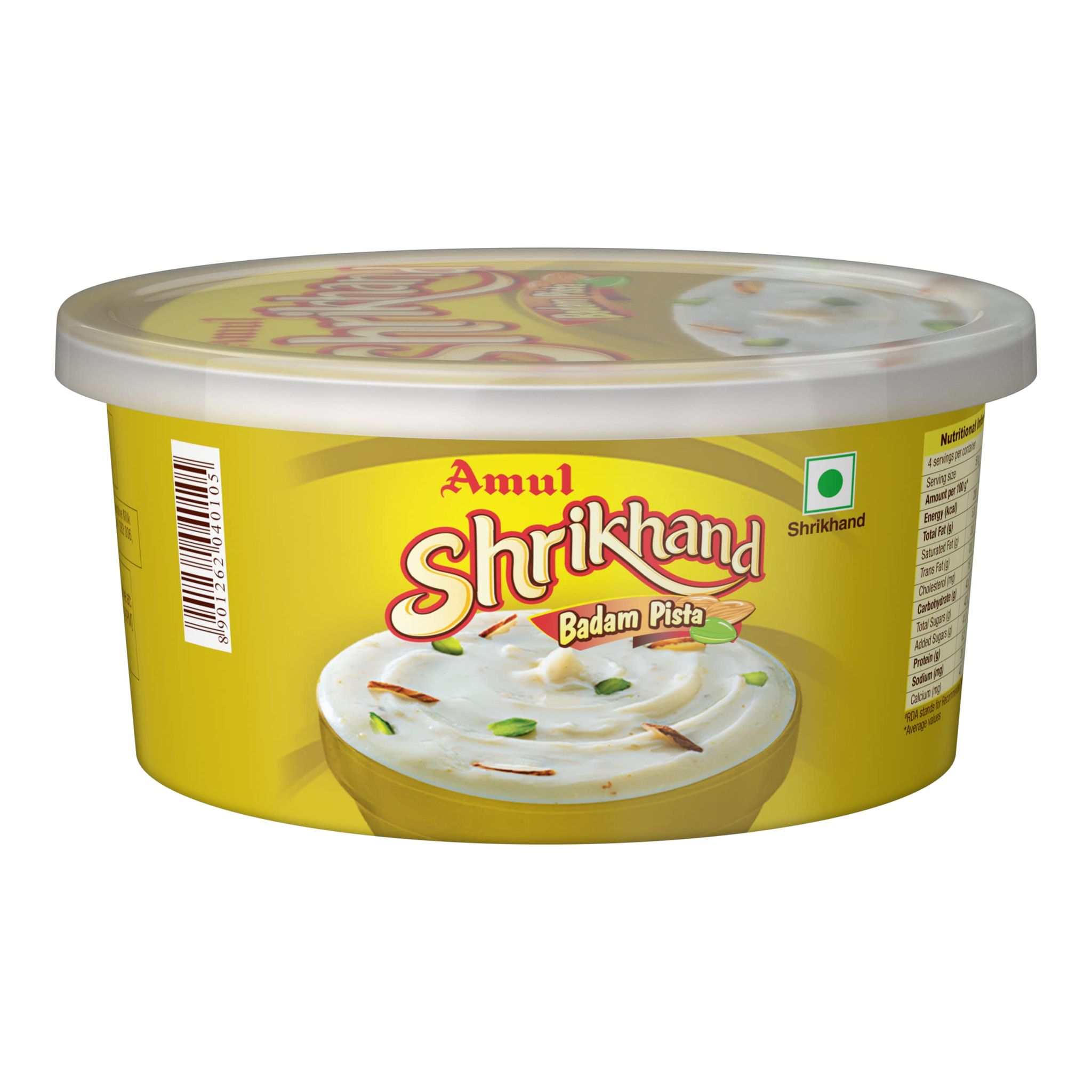 Amul Shrikhand Badam Pista, 200 G
