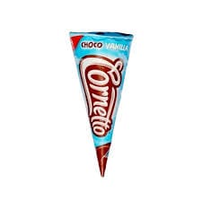 Kwality Wall's Choco Vanilla Cornertto Cone, 105Ml