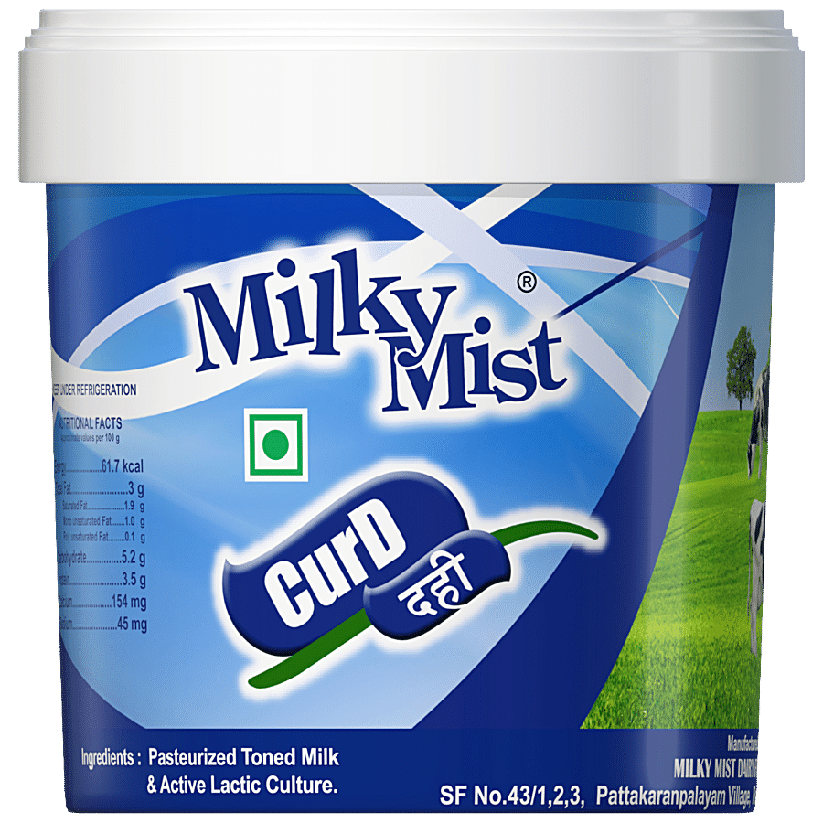 Milky Mist Curd/Dahi, No Preservatives Added, 1 Kg Bucket