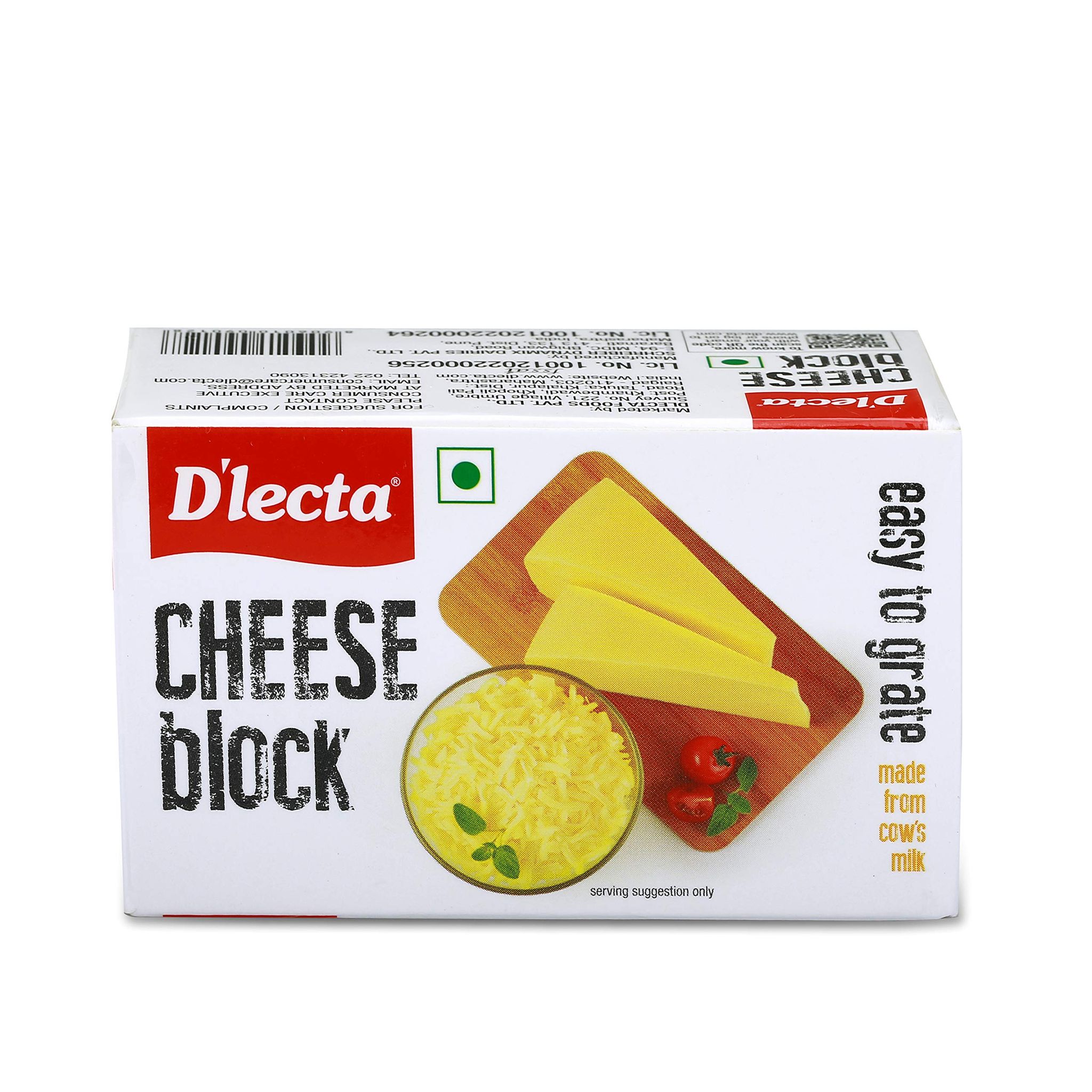 D'Lecta Dlecta Processed Cheese Block, 400 G