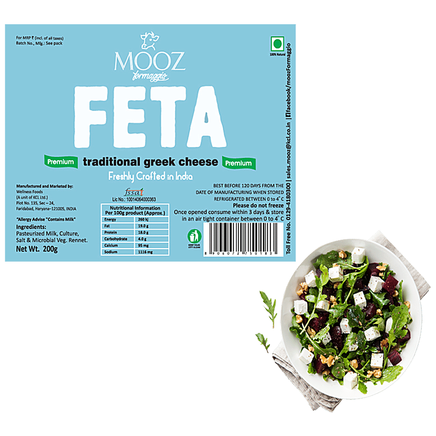 Mooz Greek Feta Cheese, 200 G