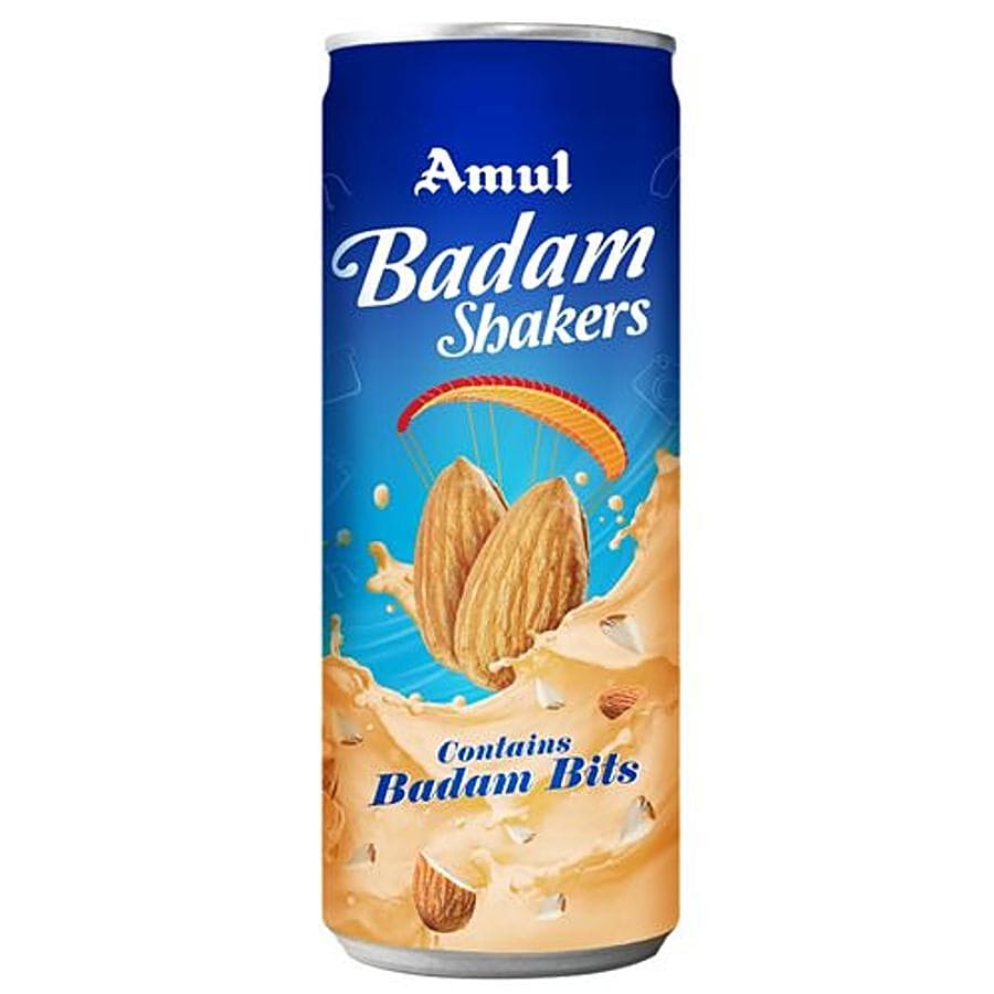 Amul Kool Milkshake, Badam, 200 Ml Can