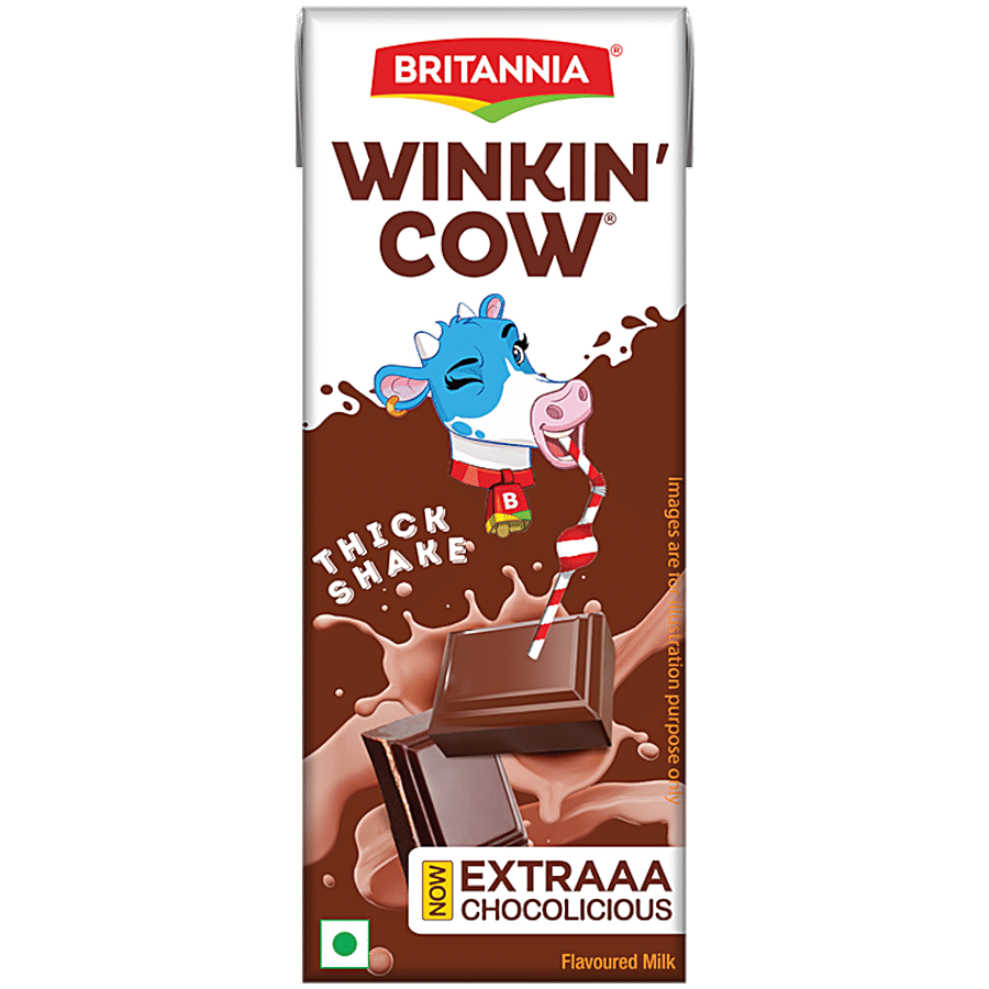 Britannia Winkin' Cow Chocolicious Thick Milkshake, 180 Ml