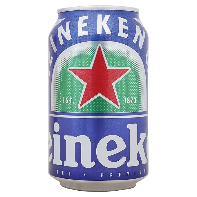 Heineken 0.Non Alcohol Beer, Zero Dot Can Jar, 330Ml