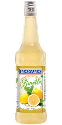 Manama Limette (Lime Juice) Syrup, Mixer For Mocktails, Cocktails, Drinks, Juices, Beverages, Non Alcoholic Mix 750Ml Bottle