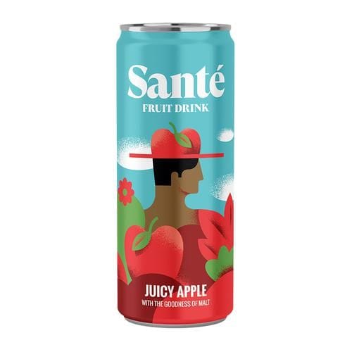 Sante Fruit Drink, Juicy Apple, With The Goodness Of Malt, 250 Ml