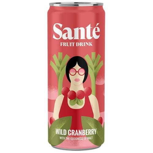 Sante Fruit Drink, Wild Cranberry, With The Goodness Of Malt, 250 Ml