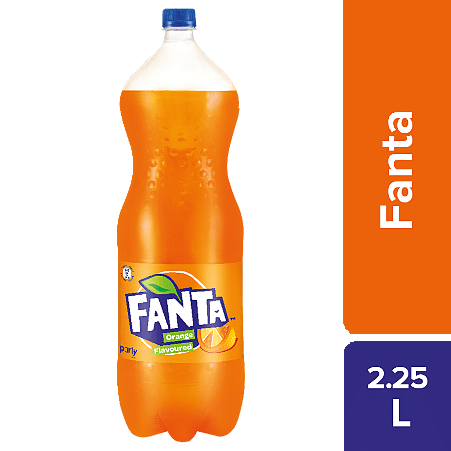 Fanta Soft Drink, Orange Flavour, 2.25 L Bottle