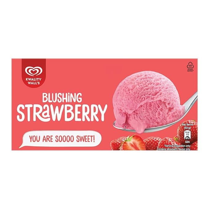 Kwality Wall's Party Pack, Strawberry, 700Ml