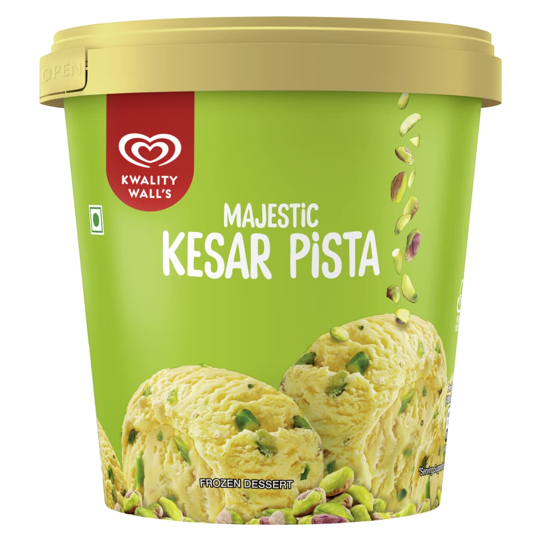 Kwality Walls Majestic Kesar Pistatub, 500Ml