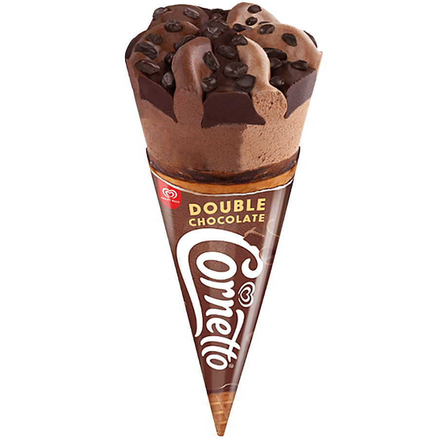 Kwality Walls Cornetto, Double Chocolate, 105 Ml